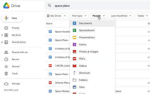 Productivity Tool - Google Drive