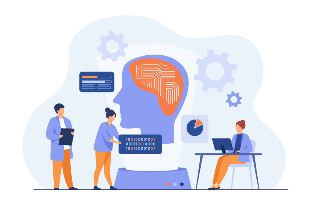 Machine learning expert building AI models alongside generative AI tools in an enterprise setting
